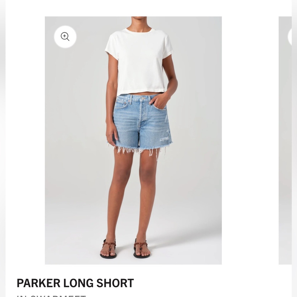 Agolde Parker long shorts